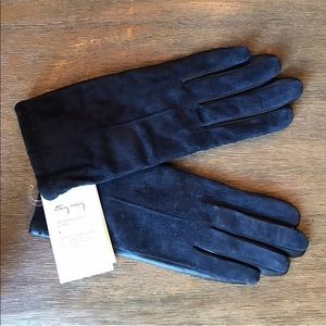 A New Day Navy Leather Gloves